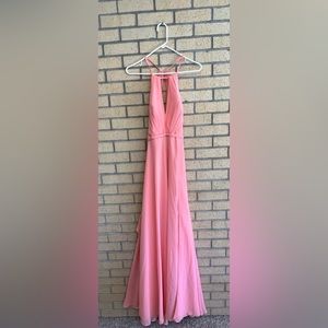 Azazie size 8 Evalleen dress in coral